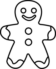 Gingerbread Cookie Outline