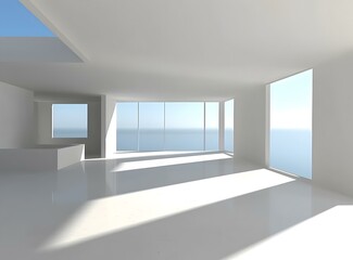 Minimalist Modern Interior Design with Ocean View