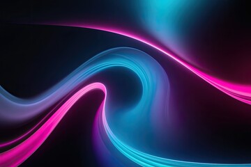 Obraz premium Vibrant Cyan and Fuchsia Gradient Background on Black Velvet Canvas