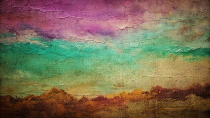 Textured watercolor background with stripes.Rough canvas.