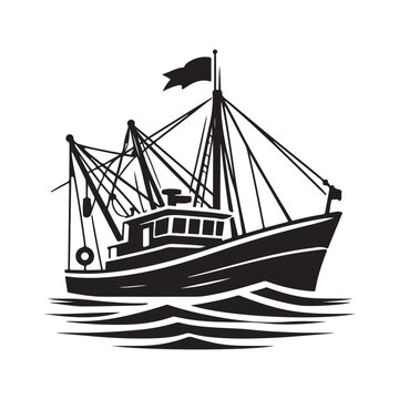 recommend clip art: Fishing Boat Silhouette Vector Pack – Versatile Illustrations for Creative Projects
