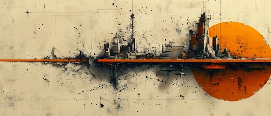 Abstract depiction of cityscape where each building formed layer of challenge success symbolizing growth resilience urban development focus how community visualize their strength through collective