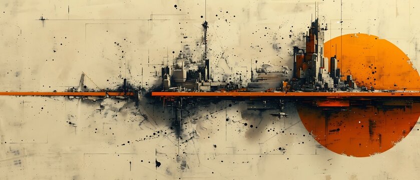 Abstract depiction of cityscape where each building formed layer of challenge success symbolizing growth resilience urban development focus how community visualize their strength through collective