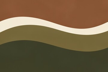 Smooth Earthy Gradient Background in Olive Terracotta and Cream with Calming Wave Effect