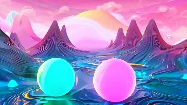 Surreal landscapes on an alien planet