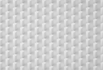 Abstract 3D Isometric White Pattern Modern Geometric Background Design