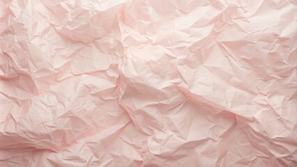 Soft, pastel pink paper background with subtle texture, gentle folds, and natural creases, providing a delicate and feminine setting for creative projects and designs.