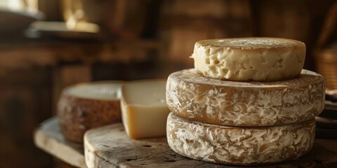 A depiction of a famous cheese