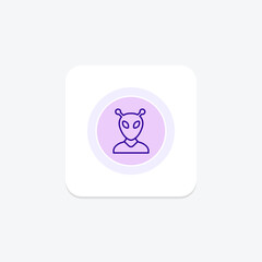 Alien circle icon , vector, pixel perfect, illustrator file