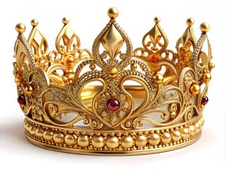 Fototapeta premium Deeply intricate and majestic, the Golden Kernel Splendor radiates regal opulence with intricate details and warm, deep gold accents.