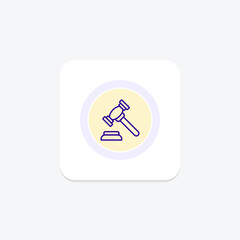 Justice circle icon , vector, pixel perfect, illustrator file