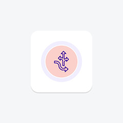 Flexibility circle icon , vector, pixel perfect, illustrator file