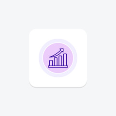 Growth circle icon , vector, pixel perfect, illustrator file