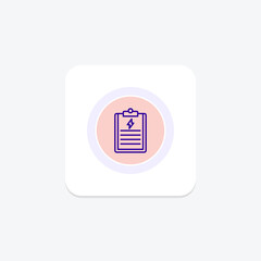 Energy Policy circle icon , vector, pixel perfect, illustrator file