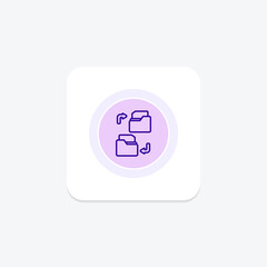 Data Copy circle icon , vector, pixel perfect, illustrator file
