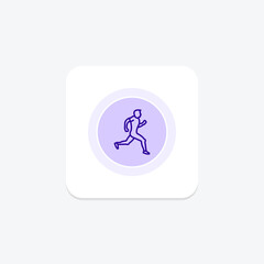 Treadmill icon, running, cardio, workout, exercise line icon, editable vector icon, pixel perfect, illustrator ai file