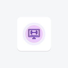 Exercise Demos circle icon , vector, pixel perfect, illustrator file