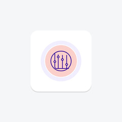 Adjust Volume icon, volume, sound, control, level circle icon, editable vector icon, pixel perfect, illustrator ai file