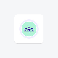 Medical Staff circle icon , vector, pixel perfect, illustrator file