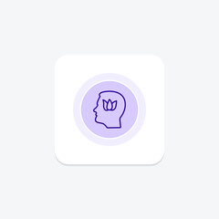 Mindfulness circle icon , vector, pixel perfect, illustrator file