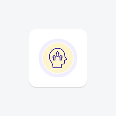 Self Motivation circle icon , vector, pixel perfect, illustrator file