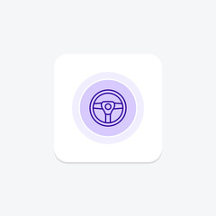 Wheel Staring line icon , vector, pixel perfect, illustrator file