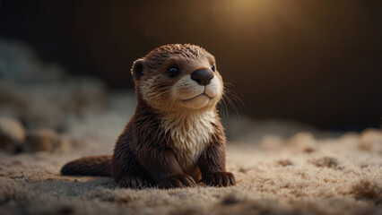 cute little otter