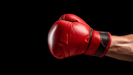 boxing gloves on black