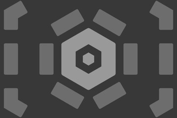 3d graphic of a symbol made from many spheres