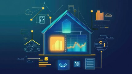 A digital interface for managing home energy consumption, showing real-time data and sustainability tips