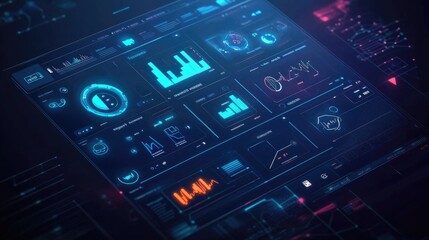 A smart home control panel with multiple apps managing lighting, security, and climate systems