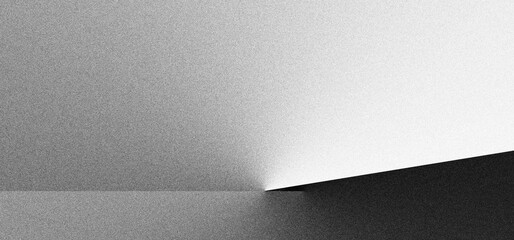 Black white grainy background, monochrome gray noisy texture dark grunge banner, header poster cover backdrop design