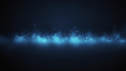 Fototapeta premium Abstract dark blue background.Dark landscape full of flickering lights