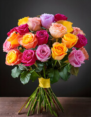 Fototapeta premium bouquet of roses