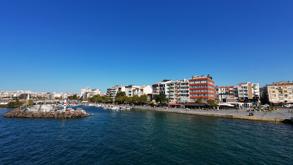 Fototapeta premium Dardanelles, journey to the opposite shore by car ferry