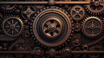 Obraz premium mechanisms and gears
