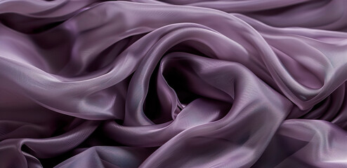 Obraz premium A purple fabric with a shiny texture. The fabric is folded and has a shiny, silky appearance