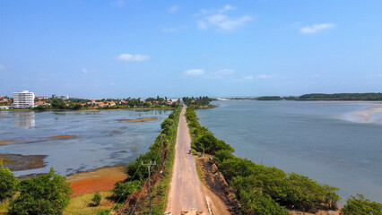 Aerial view Of a road
