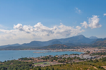 Blick auf Port de Pollenca, Mallorca