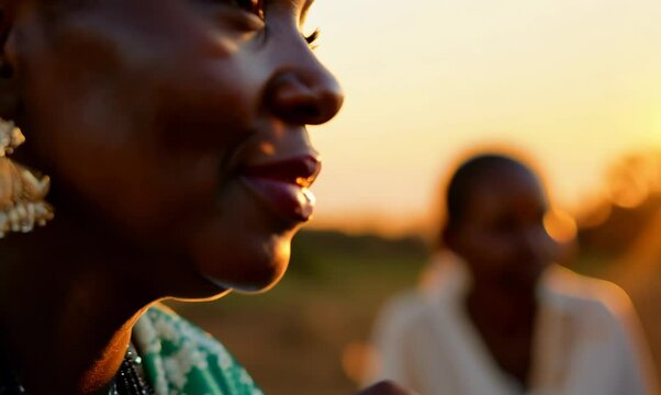 Malawian Woman Engaging in Community Safety Meeting