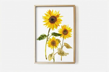 Spring-themed background featuring vibrant flowers on a calming blue backdrop.. Beautiful simple AI generated image