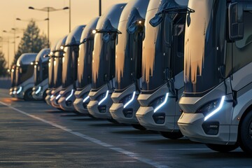 Naklejka premium Box-filled truck with transparent background. Beautiful simple AI generated image