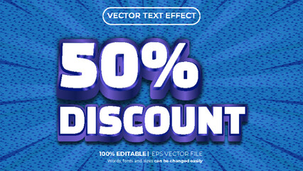 Super discount offer 3d text effect . Editable text effect