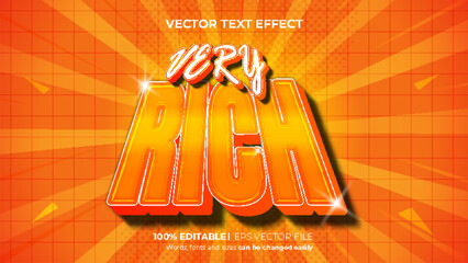 Editable text effect very rich, gold effect text style concept