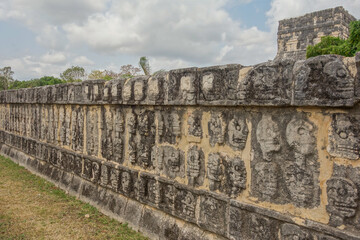 Chichen Itza archaeological complex in Yucatan Peninsula, Mexico. large pre-Columbian city