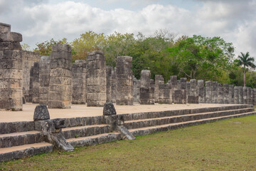 Chichen Itza archaeological complex in Yucatan Peninsula, Mexico. large pre-Columbian city