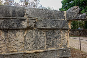 Chichen Itza archaeological complex in Yucatan Peninsula, Mexico. large pre-Columbian city