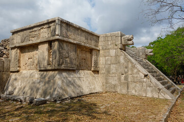 Chichen Itza archaeological complex in Yucatan Peninsula, Mexico. large pre-Columbian city