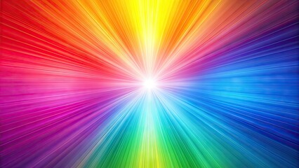Fototapeta premium Vibrant rainbow gradient background with soft, blended colors transitioning from red to violet, creating a mesmerizing and harmonious visual effect.