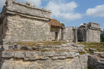 Tulum ruins archaeological site. Ancient Mayan Ruins in Riviera Maya, Mexico